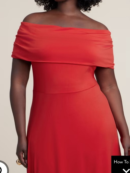 Eloquii Dresses & Skirts - Eloquii Off The Shoulder Maxi Dress Red Size 24 New with Tags